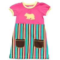 Bear Stripe Kid's Tee Dress