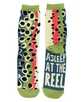 Asleep At The Reel Fish Crew Sock