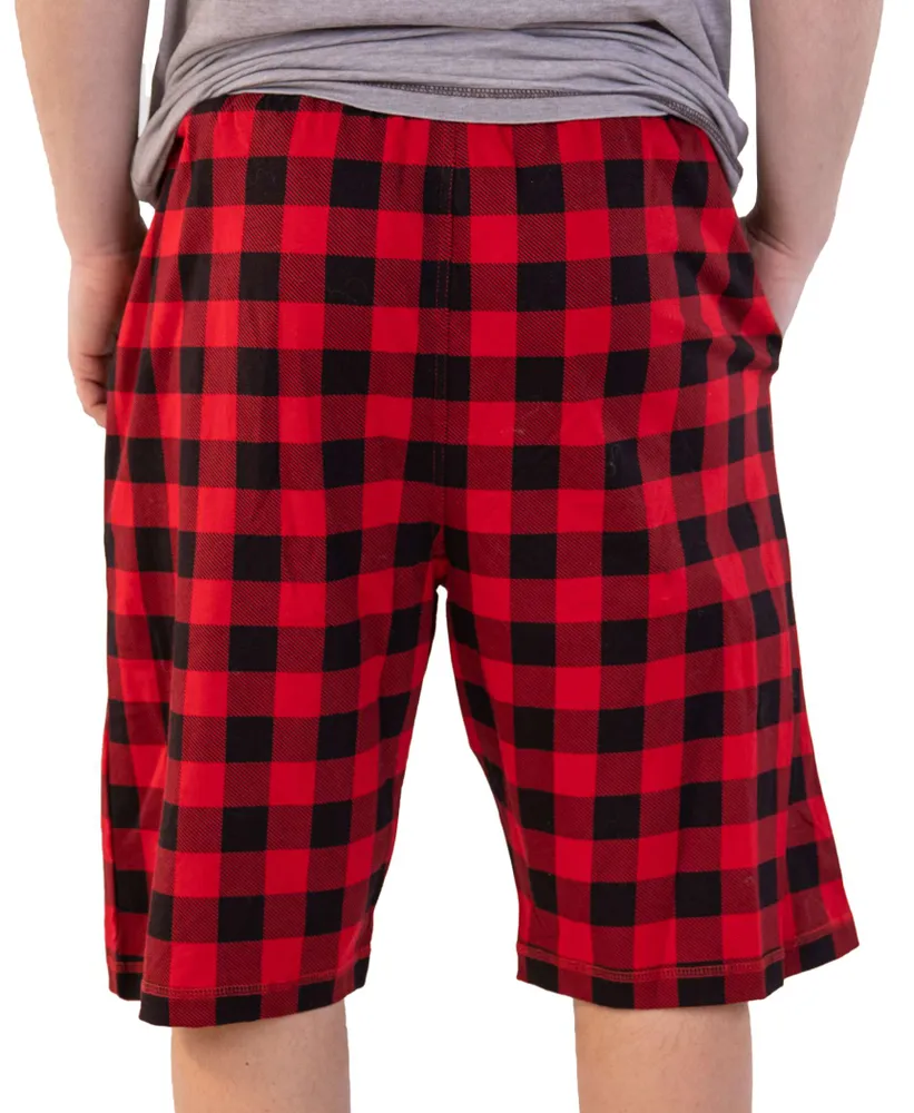 Moose Plaid Men's Pajama Shorts