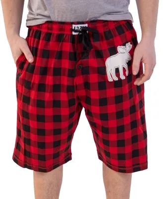 Moose Plaid Men's Pajama Shorts