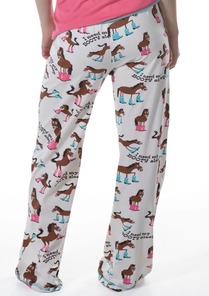 Need Booty Sleep Women's Horse Fitted Pant