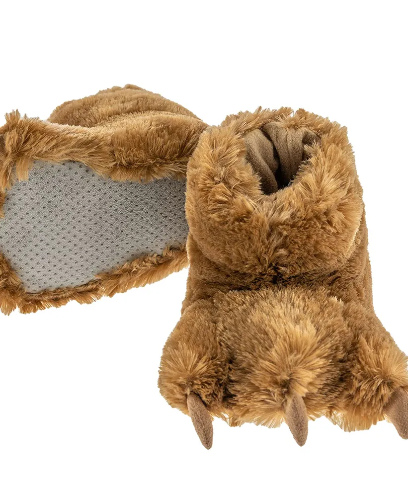 Brown Bear Kids and Adults Paw Slipper