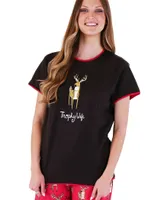 Trophy Wife Women's Relaxed Fit Deer PJ Tee