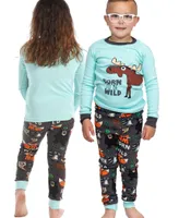 Born To Be Wild Kid's Long Sleeve Critter PJ's