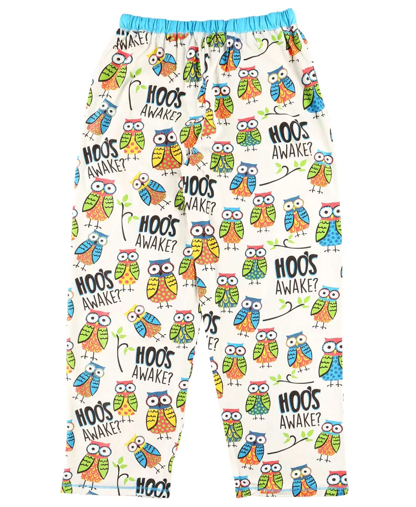 Hoo's Awake Women's Relaxed Fit Owl PJ Pant