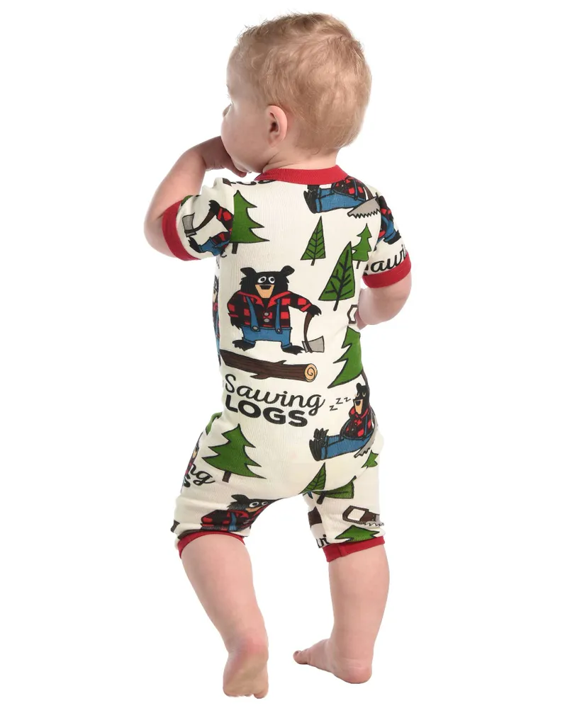 Sawing Logs Bear Infant Romper