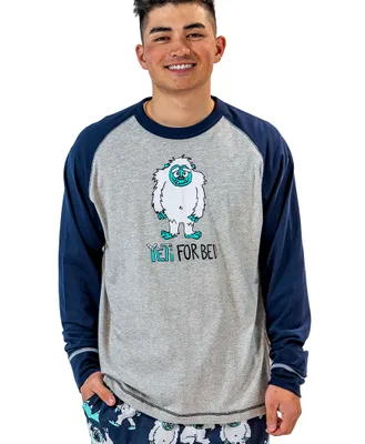 Yeti For Bed Men's Long Sleeve PJ Tee