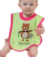 Teething Girl Beaver Infant Bib