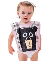 Bear Hug Pink Infant Bib