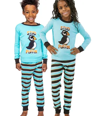 Stud Puffin Kid's Long Sleeve PJ's