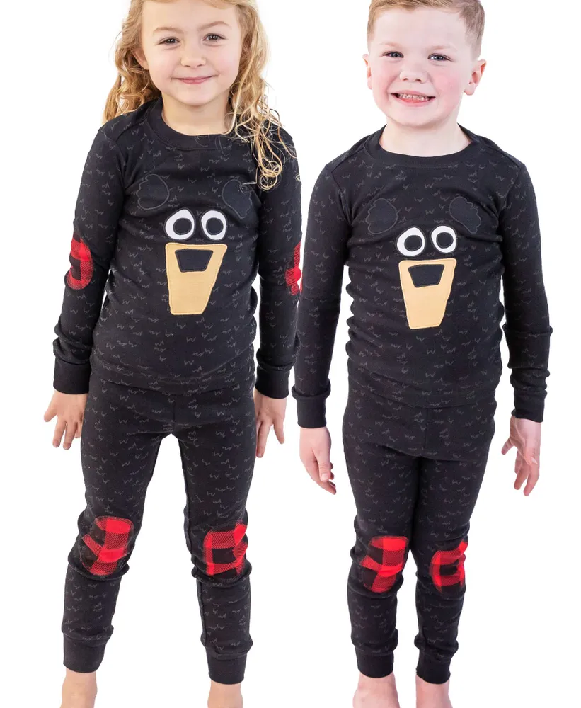 Black Bear Kid's Long Sleeve PJ's