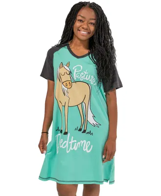 Pasture Bedtime Women's Horse V-neck Nightshirt