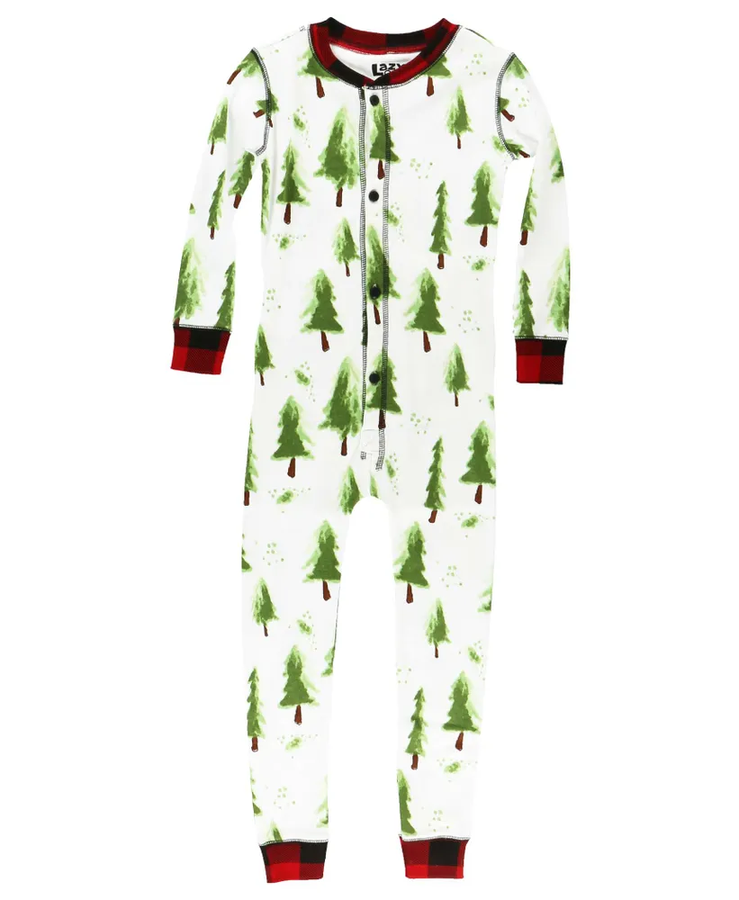 Evergreen Plaid Kid & Youth Onesie Flapjack