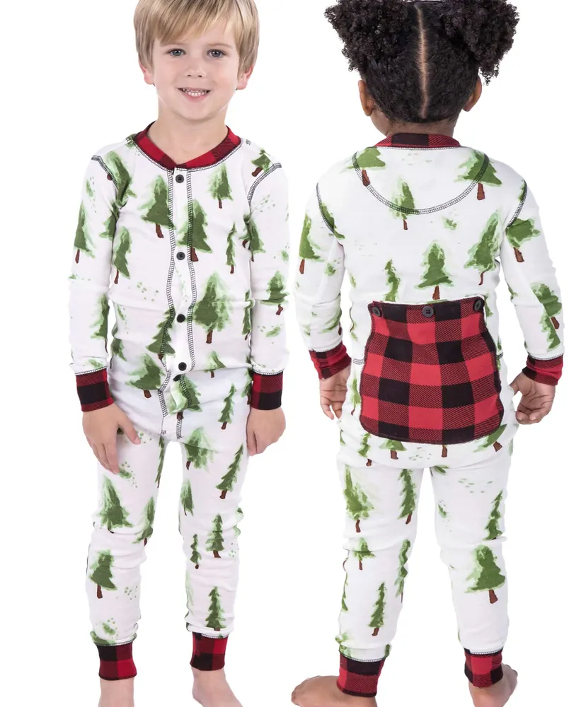 Evergreen Plaid Kid & Youth Onesie Flapjack