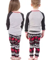 Cabin Moose Kid's Long Sleeve PJ's