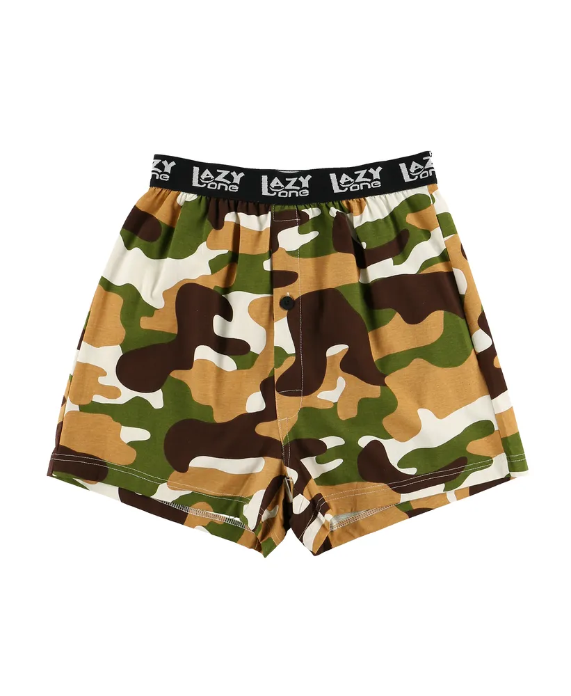 Lazy One Buck Naked Camo Deer Men's Comical Boxers