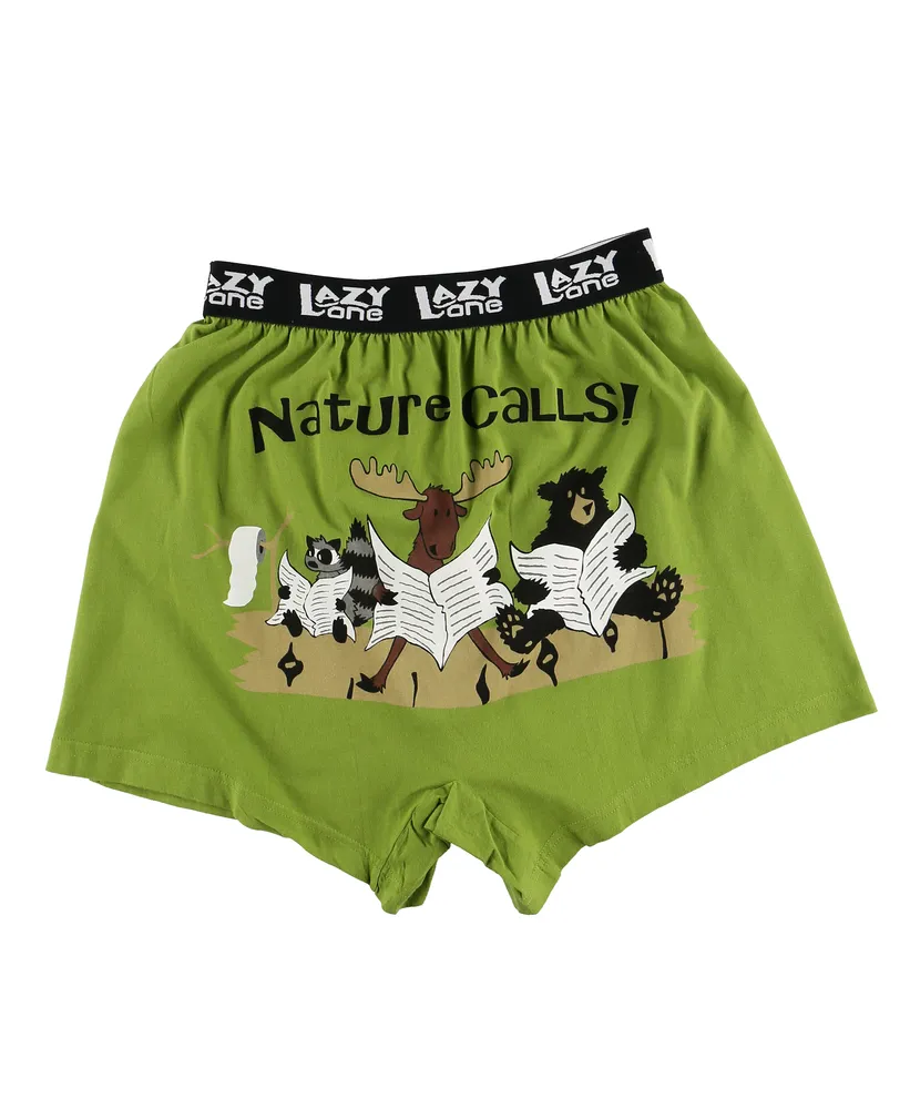 Nature Calls Men's Comical Boxers