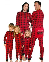 Bear Cheeks Adult Plaid Onesie Flapjack