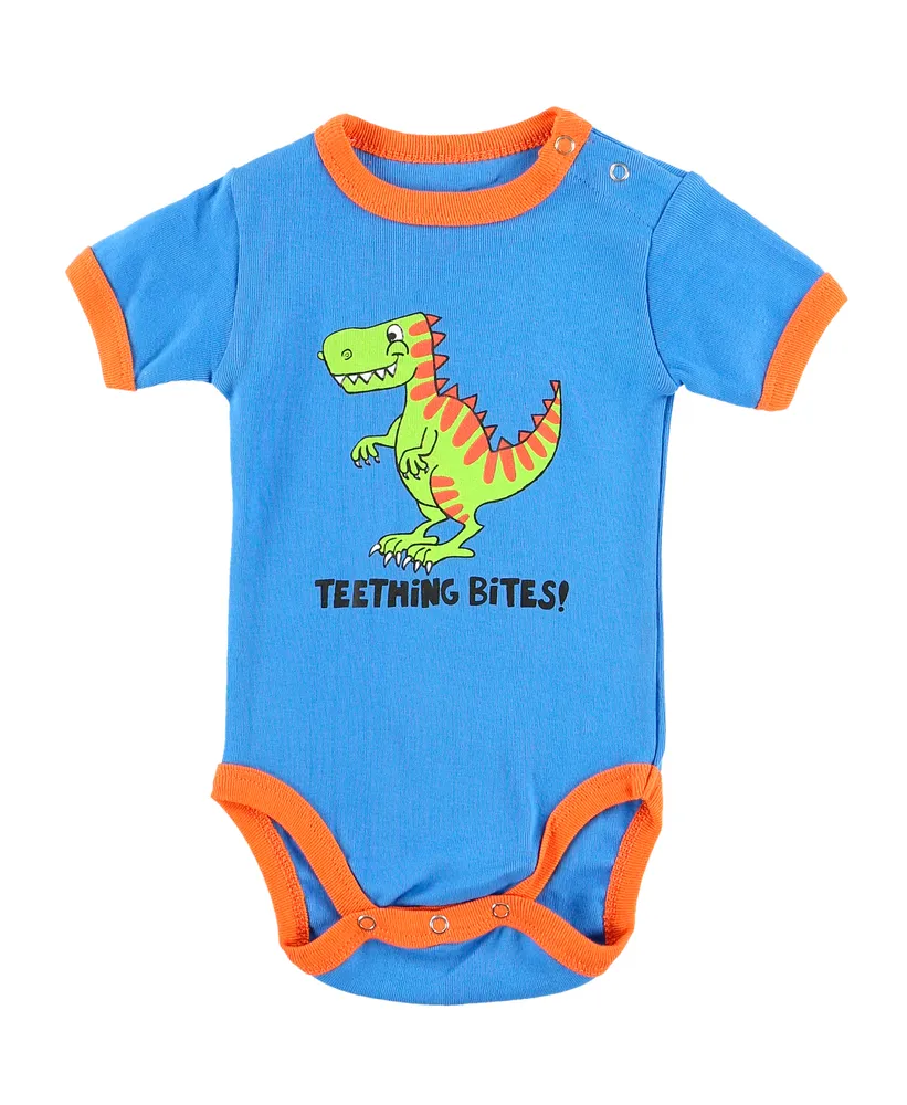Teething Dino Blue Infant Creeper