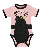 Bear Hug Pink Infant Creeper Onesie