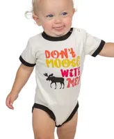 Don't Moose With Me Pink Infant Creeper Onesie