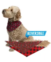 Don't Wake the Bear Plaid Dog Bandana