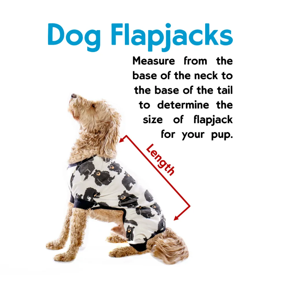 Bear Cheeks Plaid Dog Onesie Flapjack