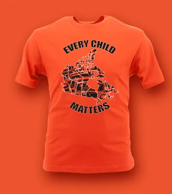 Every Child Matters Canada Outline Adult T-Shirt