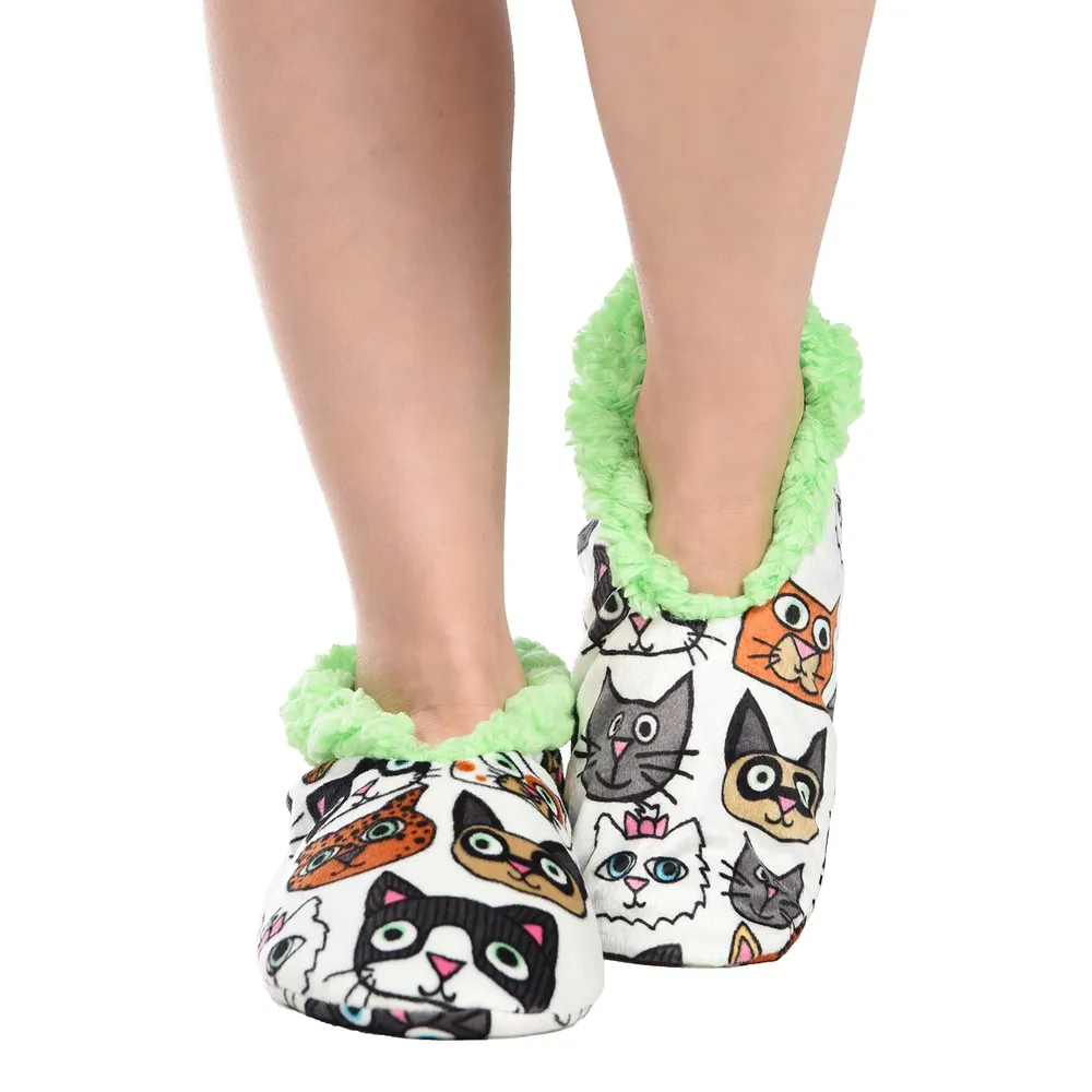 Cattitude Fuzzy Feet Slipper