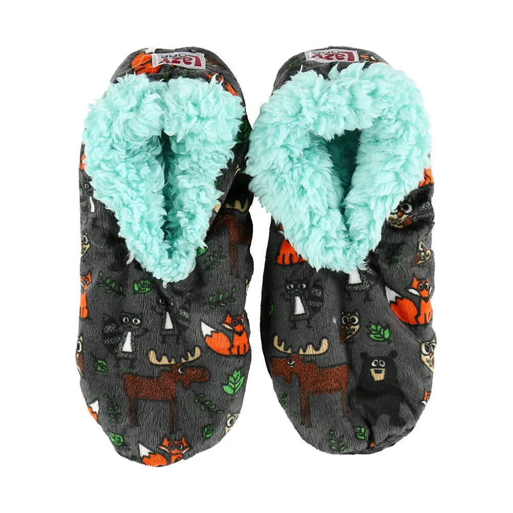 Born Wild Woodland Fuzzy Feet Slipper