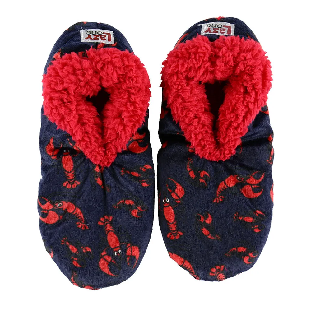 Lobster Fuzzy Feet Slipper