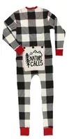 Nature Calls Grey Plaid Kids & Youth Onesie Flapjack