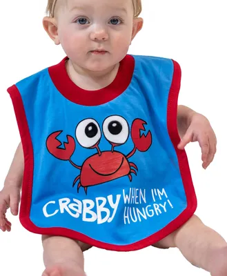 Crabby When I'm Hungry Crab Infant Bib