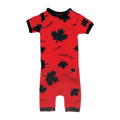 Canada Eh? Red Infant Romper