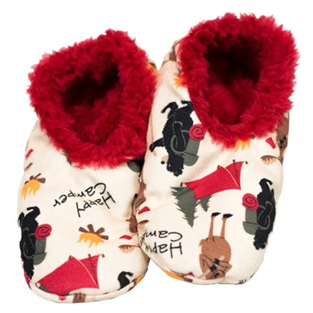 Happy Camper Kid's Fuzzy Feet Slipper