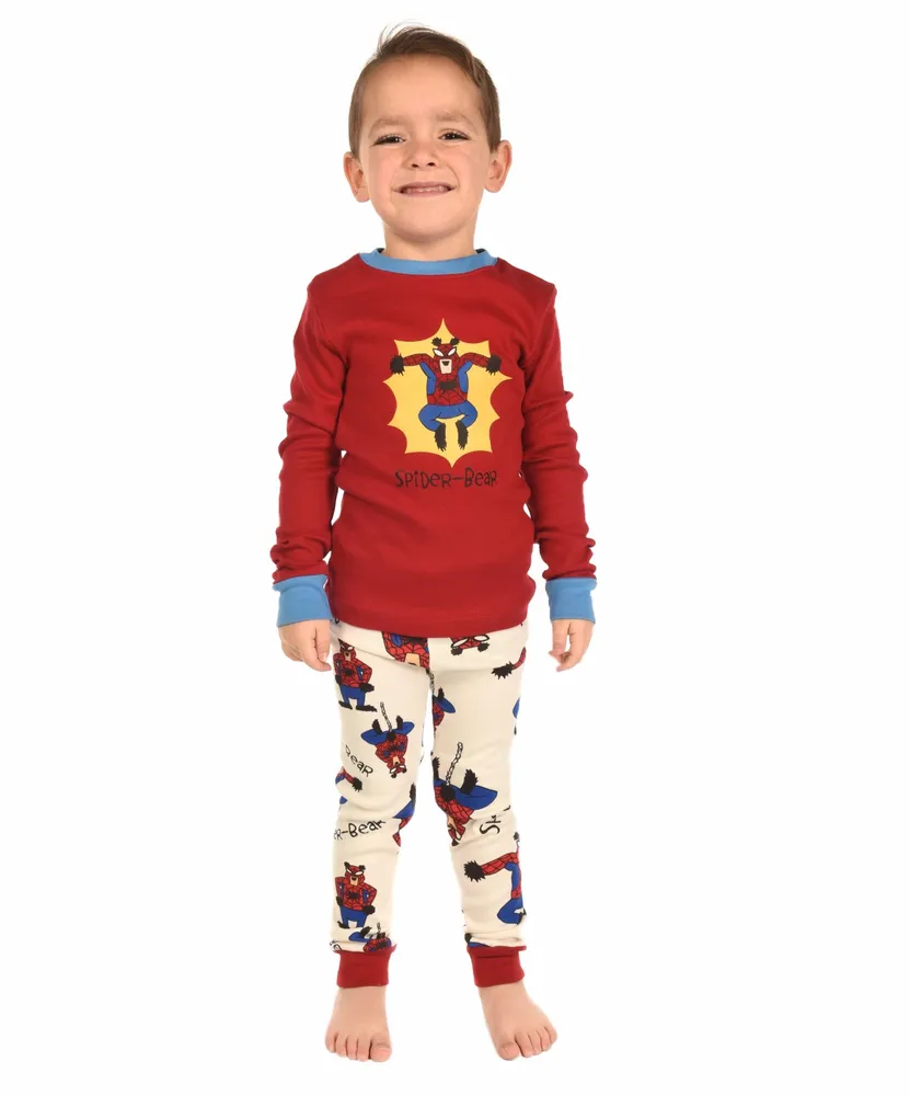 Spider Bear Kid's Long Sleeve PJ's