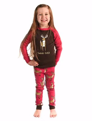 Trophy Child Pink Kid's Long Sleeve PJ's