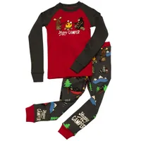 Happy Camper Kid's Long Sleeve PJ's