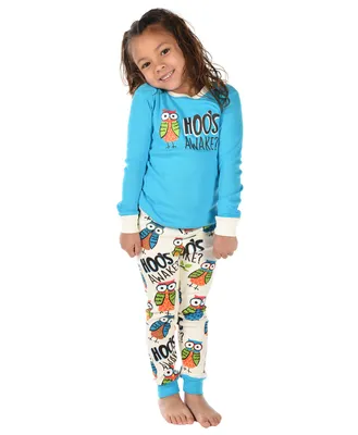 Hoo's Awake Kid's Long Sleeve Owl PJ's