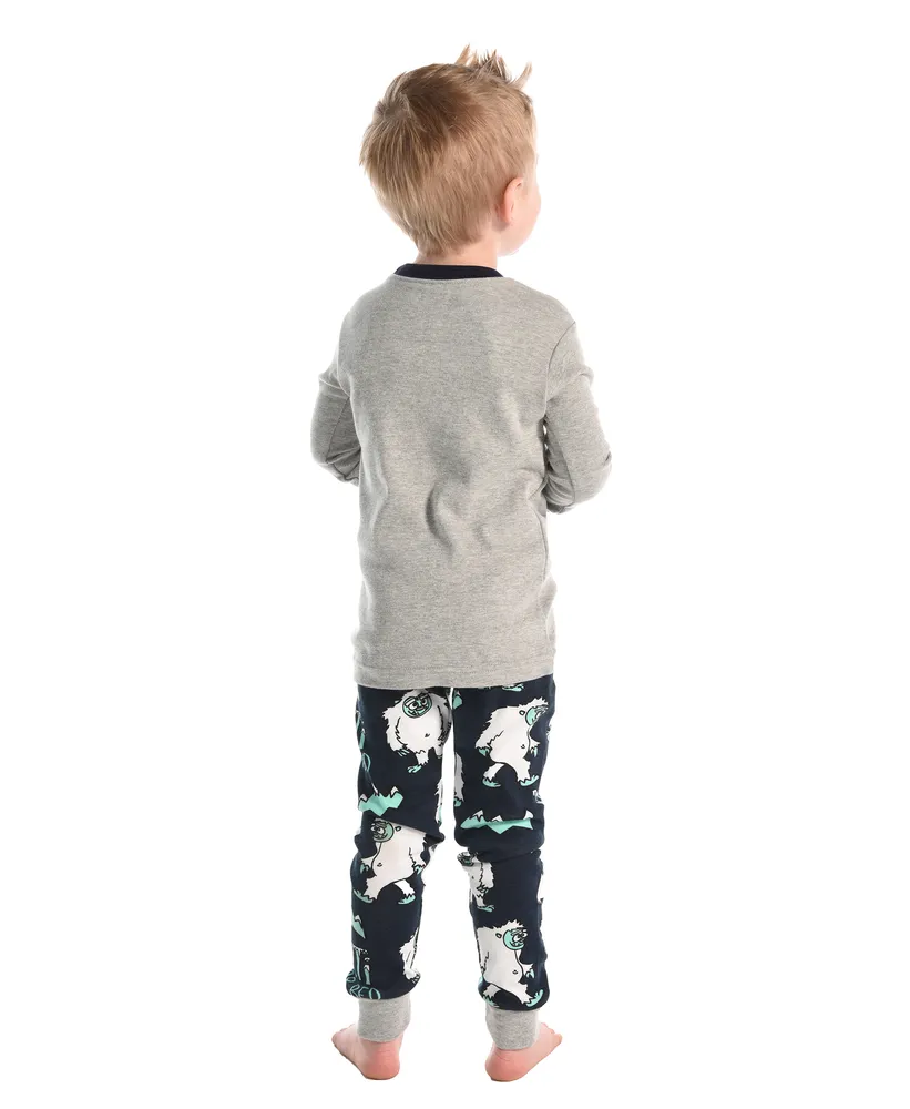 Yeti For Bed Kid's Long Sleeve PJ's