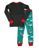 Fa La Llama Kid's Long Sleeve PJ's