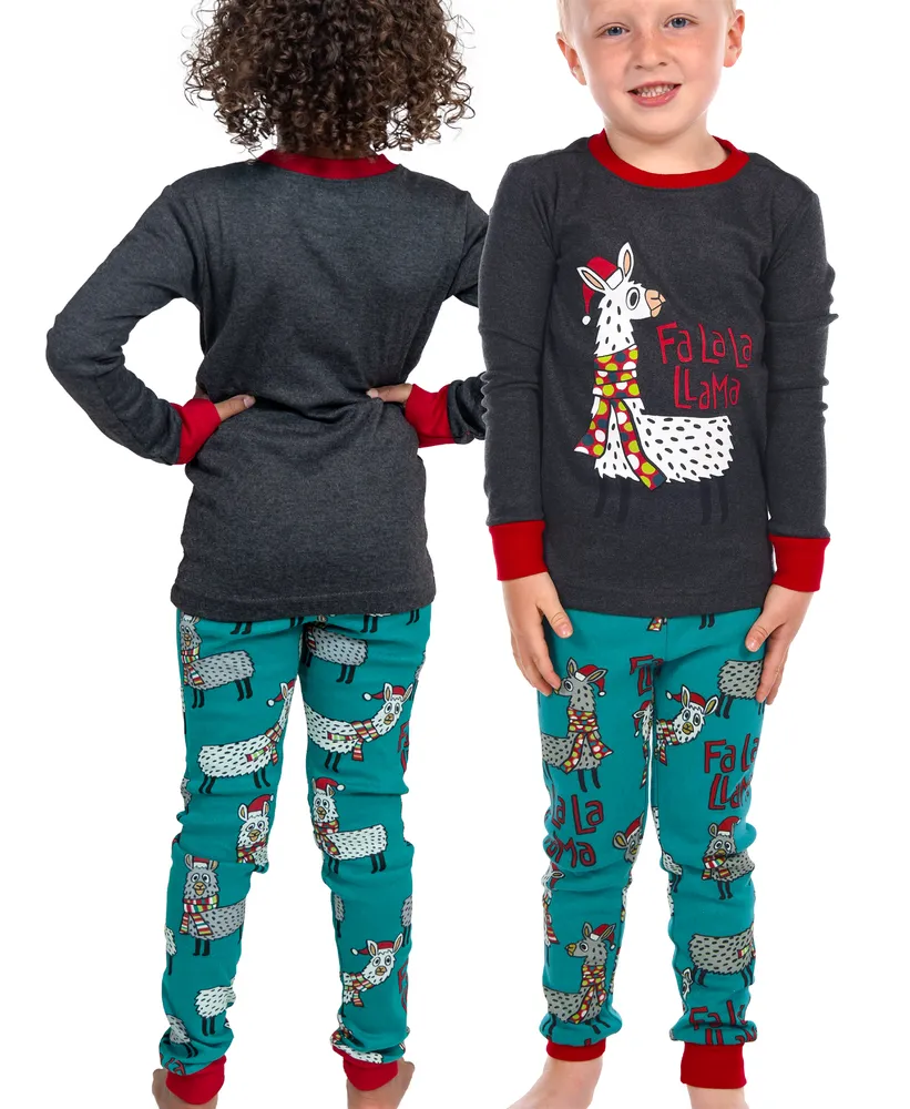 Fa La Llama Kid's Long Sleeve PJ's