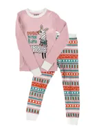 No Prob Llama Kid's Long Sleeve PJ's