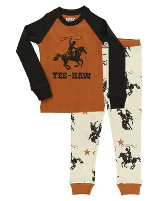 Yee-Haw Kid's Long Sleeve Cowboy PJ's