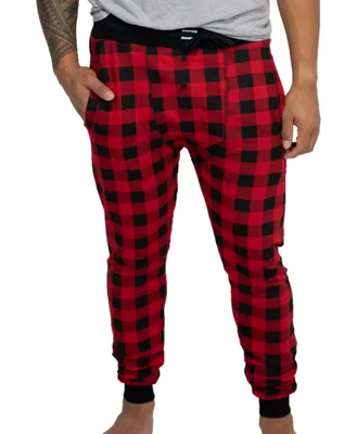 Red Plaid Men's Long Johns