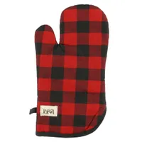 Red Plaid Oven Mitt