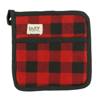 Red Plaid Pot Holder