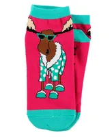 Don't Do Mornings Moose Women's Slipper Sock