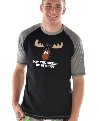 Forest Be With You Men's Moose PJ Tee