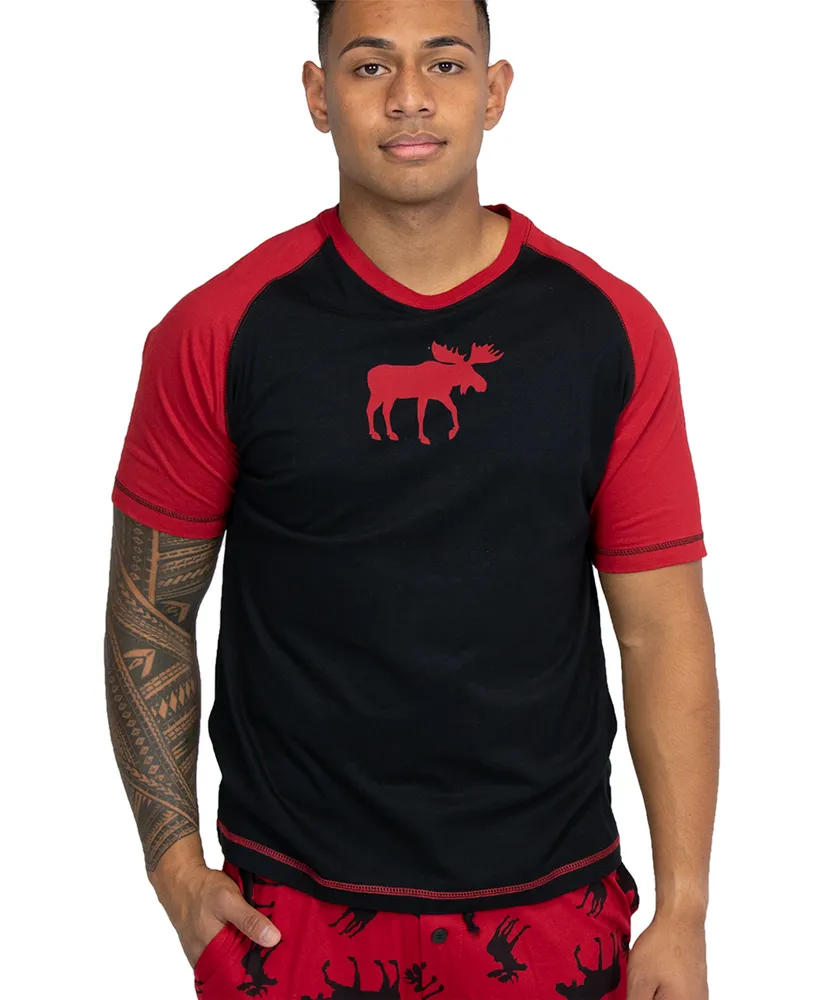 Red Classic Moose Men's PJ Tee